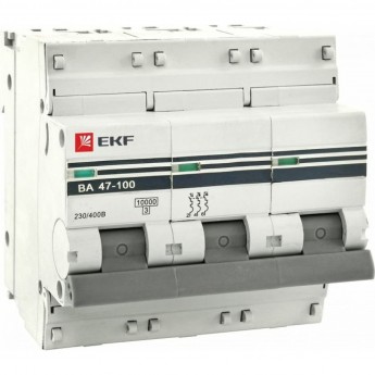 Автоматический выключатель EKF PROXIMA 3P 40А (D) 4,5kA ВА 47-63