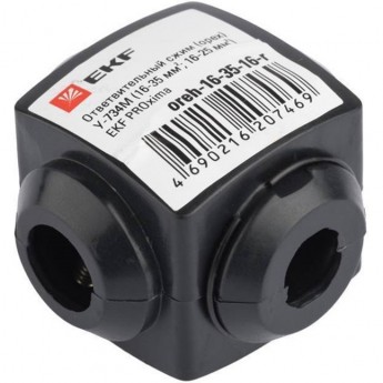 Ответвительный сжим (орех) EKF PROXIMA У734М (16-35 мм2; 16-25 мм2) розничный стикер StreamLine