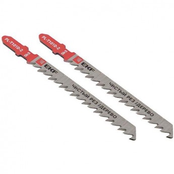 Пилка для электролобзика EKF T101D (чистовой рез по дереву)(SK5) (уп.2шт) Expert pl-t101d-2 Пилка для электролобзика EKF T101D (чистовой рез по дереву)(SK5) (уп.2шт) Expert pl-t101d-2