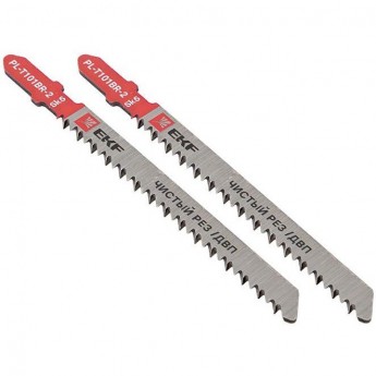 Пилка для электролобзика обратные EKF T101BR (чистовой рез по ДВП)(SK5) (уп.2шт) Expert pl-t101br-2 Пилка для электролобзика обратные EKF T101BR (чистовой рез по ДВП)(SK5) (уп.2шт) Expert pl-t101br-2
