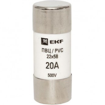 Плавкая цилиндрическая вставка EKF ПВЦ, 20А, PROxima