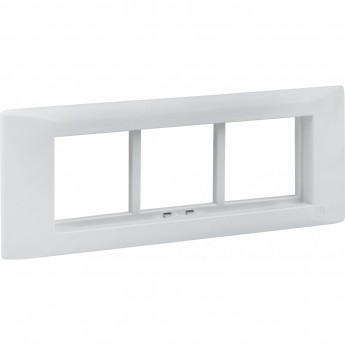 Рамка+суппорт EKF C-LINE 6 модулей (3 поста) для парапетного кабельного канала Рамка+суппорт EKF C-LINE 6 модулей (3 поста) для парапетного кабельного канала