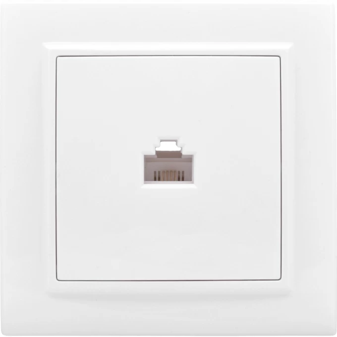 Розетка RJ-45 1-мест. EKF BASIC МИНСК СП белая ERK01-035-10 Розетка RJ-45 1-мест. EKF BASIC МИНСК СП белая ERK01-035-10