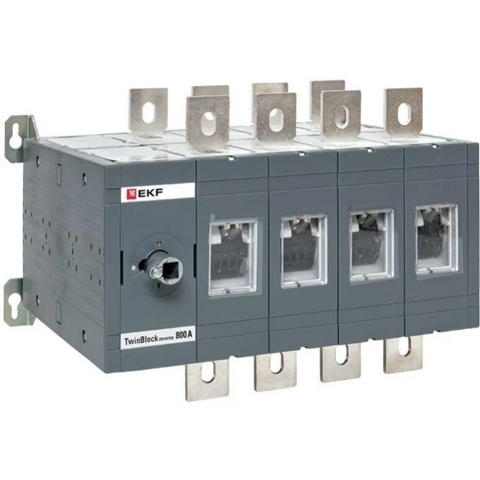 Рубильник EKF 800A 4P реверсивный без рукоятки управления TwinBlock tb-s-800-4p-rev Рубильник EKF 800A 4P реверсивный без рукоятки управления TwinBlock tb-s-800-4p-rev