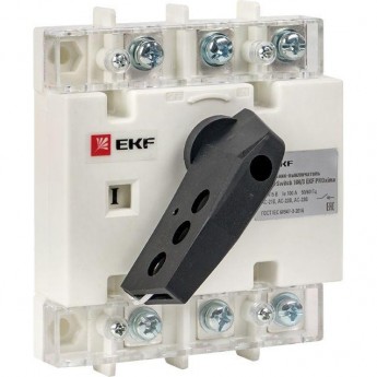 Рубильник-выключатель EKF PROXIMA 3п 100А с рукояткой управления для прямой установки PowerSwitch